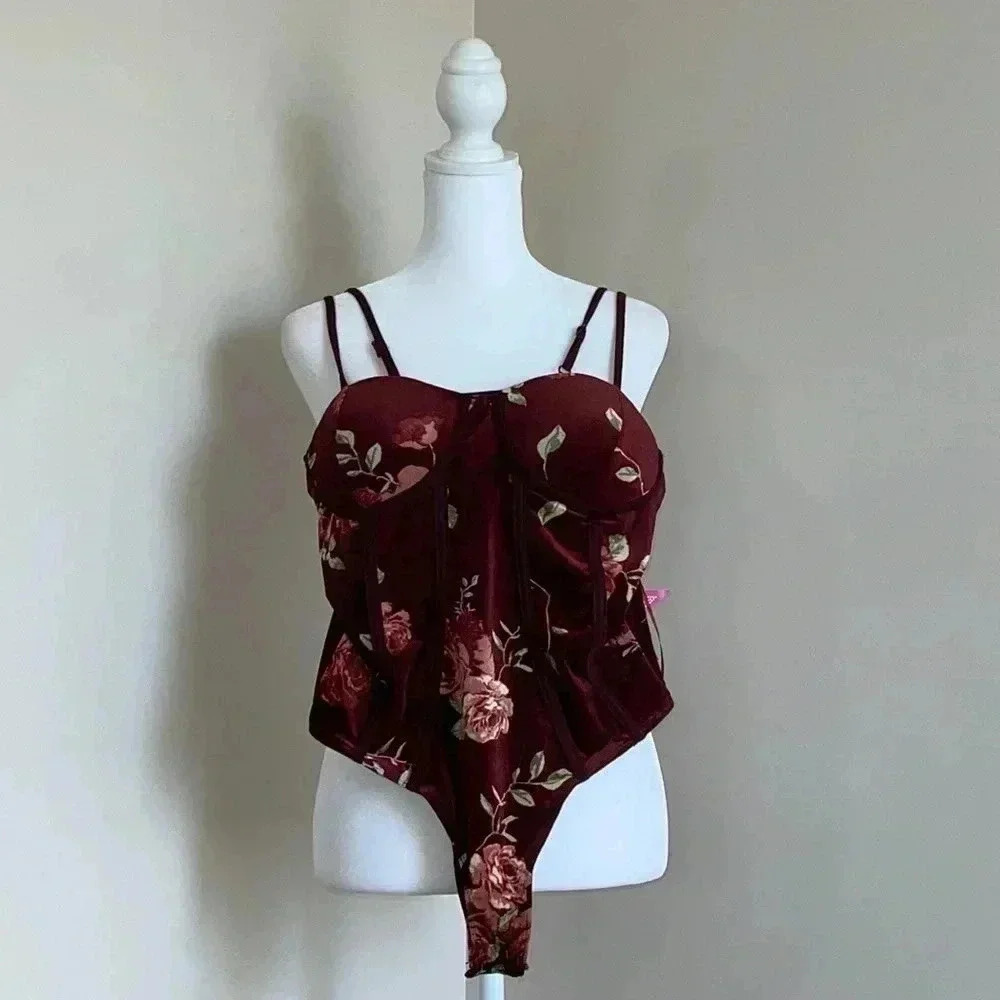 Willow Young Contemporary Floral Bustier Bodysuit​​
